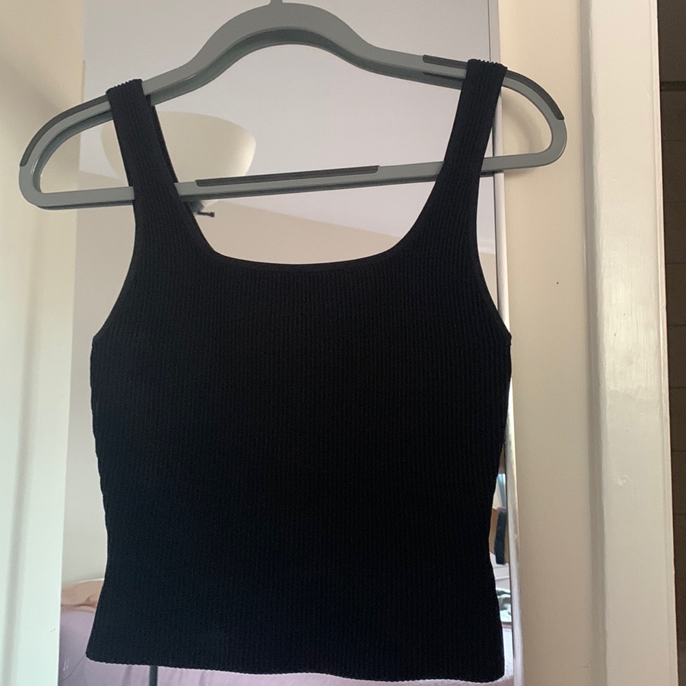 Babaton black crop top